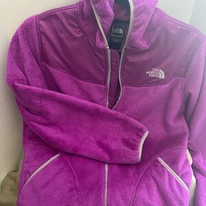 The North Face Women's Purple Plush Teddy Fleece Jacket